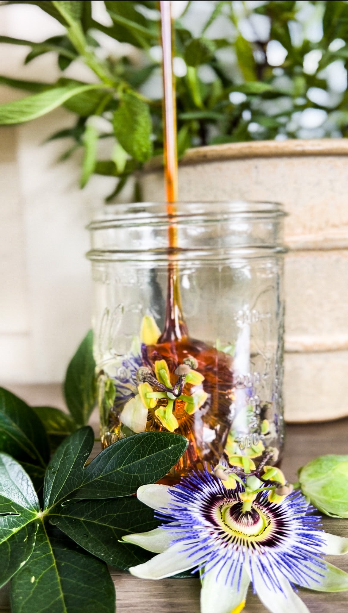 Infused Passion Flower Raw Honey 4oz