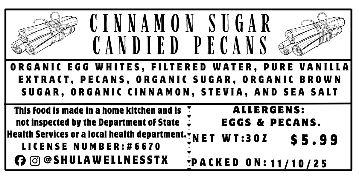 Candied Pecans - Cinnamon Sugar