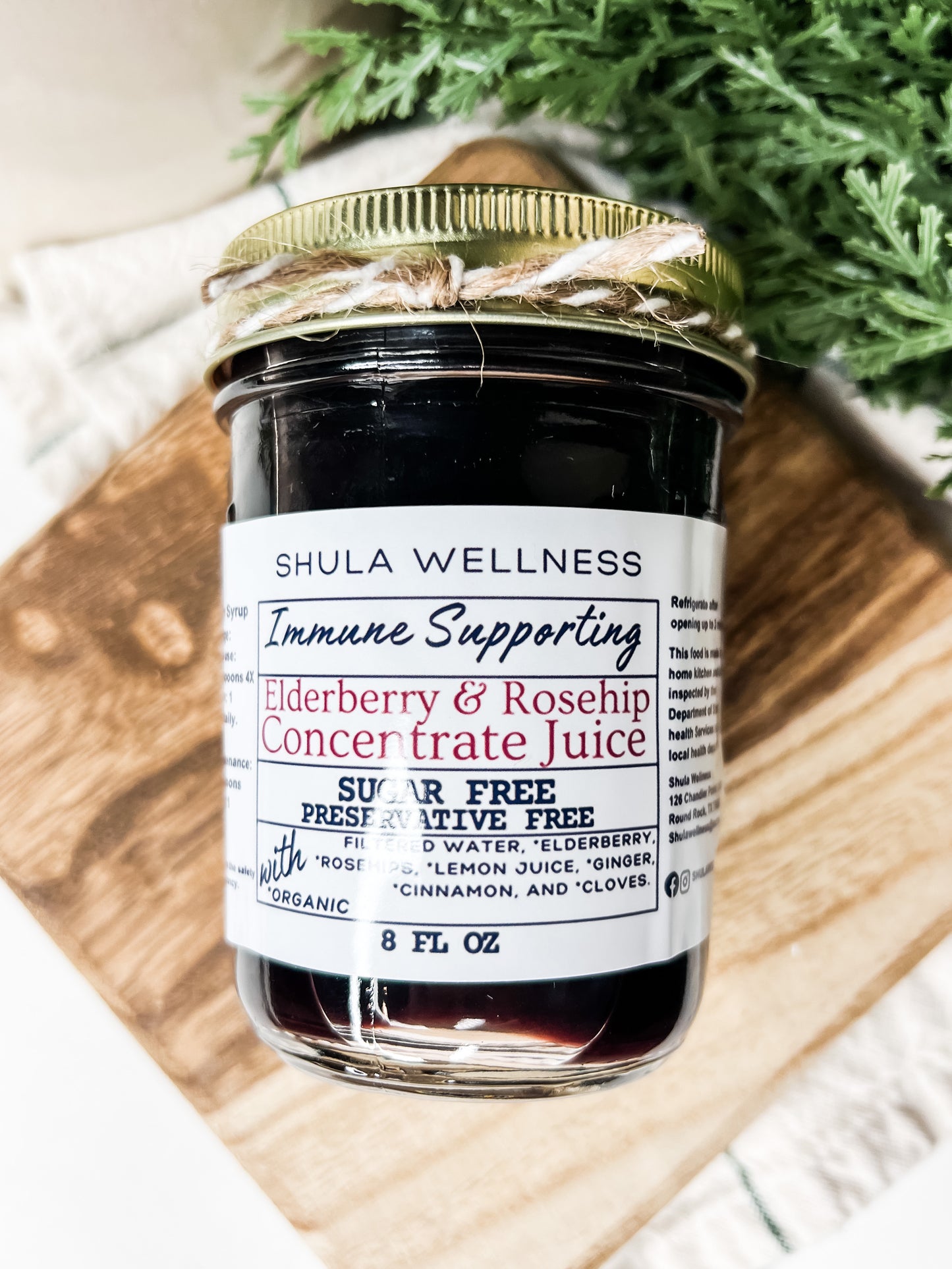 Elderberry & Rosehip Concentrate Juice