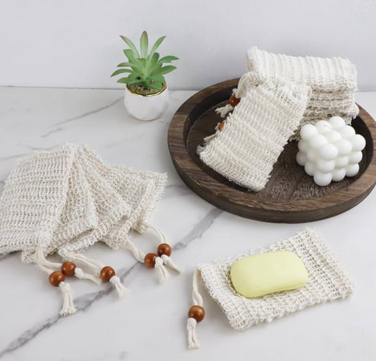 Natural Cotton Soap Saver